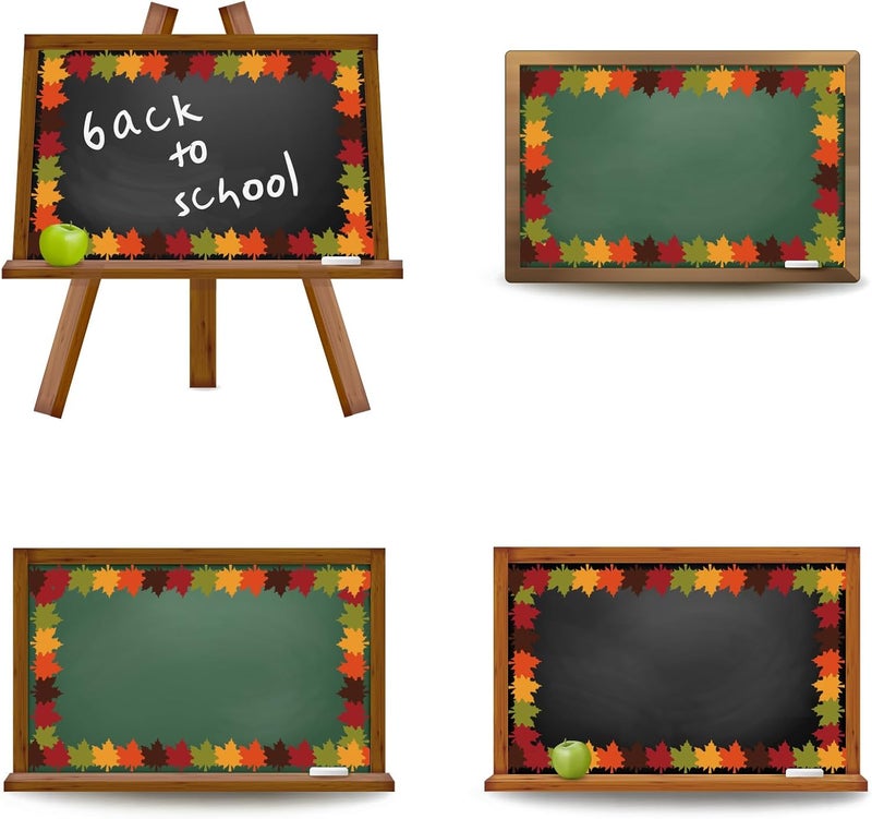 Whaline 32.8Ft Fall Bulletin Board Borders Maple Leaves Shape Die-Cut Bulletin Board Strips Colorful Autumn Leaf Rolled Bulletin Border Trim for Fall Harvest Thanksgiving Classroom Office Decor - Image 3